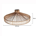 anne light & home Anne Light Schirm K2022DS Braun h:19cm ø:50cm