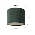 Steinhauer shade KAPPEN - � 20CM high, cylindrical, dark green