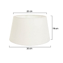 shade KAPPEN - � 30CM conical, creme