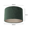 Steinhauer shade KAPPEN - � 30CM cylindrical, dark green