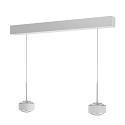 Pendelleuchte PUK! PRO 120 MOTION 2-flammig IP20, chrom, wei� matt dimmbar