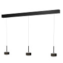 pendant luminaire PUK! PRO 120 MOTION 3 flames IP20, black matt dimmable