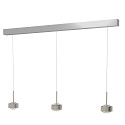 pendant luminaire PUK! PRO 120 MOTION 3 flames IP20, nickel matt dimmable