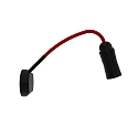 wall luminaire NEO! FLEX HOTEL I (MV) with flex arm, focusable IP20, red, black matt dimmable
