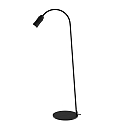floor lamp NEO! FLOOR (LV) with flex arm, focusable IP20, black matt dimmable