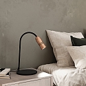 Top Light table lamp NEO! TABLE (LV) with flex arm, focusable IP20, copper, black matt dimmable