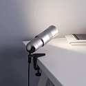Top Light LED Klemmleuchte NEO! CLAMP (HV), 10W 2700K 25-65� (variabel), CRi 90, schaltbar, alu natur / schwarz