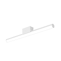 mirror luminaire LICHTSTANGE - WHITE EDITION rigid S14D IP20, black matt dimmable
