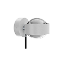 Top Light LED Wandleuchte PUK MINI WALL +, � 8cm, Up/Down, 16W 2700K, CRi 90, dimmbar, drehbar, ohne Linse, wei� matt/chrom