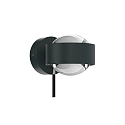 Top Light LED Wandleuchte PUK MINI WALL +, � 8cm, Up/Down, 16W 2700K, CRi 90, dimmbar, drehbar, ohne Linse, anthrazit matt/chrom