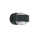 Top Light LED Wandleuchte PUK MINI WALL, Up/Down, � 8cm, 16W 2700K, CRi 90, dimmbar, starr, ohne Linse, anthrazit matt