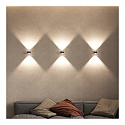 Top Light LED Wandleuchte PUK MINI WALL, Up/Down, � 8cm, 16W 2700K, CRi 90, dimmbar, starr, ohne Linse, anthrazit matt