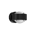 Top Light LED Wandleuchte PUK MINI WALL, Up/Down, � 8cm, 16W 2700K, CRi 90, dimmbar, starr, ohne Linse, schwarz matt