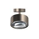 Top Light LED Deckenleuchte PUK MAXX TURN, � 12cm, 10W 2700K, CRi 90, dreh-/schwenkbar, dimmbar, ohne Linse, nickel matt