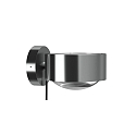 LED Wandleuchte PUK MAXX WALL +, � 13cm, Up/Down, 20W 2700K, CRi 90, dimmbar, drehbar, ohne Linse, chrom matt