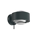 Top Light LED Wandleuchte PUK MAXX WALL +, � 13cm, Up/Down, 20W 2700K, CRi 90, dimmbar, drehbar, ohne Linse, anthrazit matt/chrom