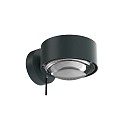 Top Light LED Wandleuchte PUK MAXX WALL +, � 13cm, Up/Down, 20W 2700K, CRi 90, dimmbar, drehbar, ohne Linse, anthrazit matt/chrom