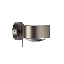 LED Wandleuchte PUK MAXX WALL +, � 13cm, Up/Down, 20W 2700K, CRi 90, dimmbar, drehbar, ohne Linse, nickel matt