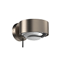 Top Light LED Wandleuchte PUK MAXX WALL +, � 13cm, Up/Down, 20W 2700K, CRi 90, dimmbar, drehbar, ohne Linse, nickel matt