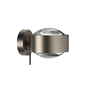 Top Light LED Wandleuchte PUK MAXX WALL +, � 13cm, Up/Down, 20W 2700K, CRi 90, dimmbar, drehbar, ohne Linse, nickel matt
