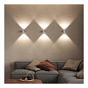 Top Light LED Wandleuchte PUK MAXX WALL, Up/Down, � 12cm, 20W 2700K, CRi 90, dimmbar, starr, ohne Linse, chrom