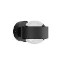Top Light outdoor wall luminaire PUK MINI WALL OUTDOOR (COB LED) up / down, rigid, without lens IP44, black matt dimmable