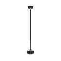 LED Pendelleuchte PUK MINI DROP SOLO, Up/Down, � 8cm, 16W 2700K, CRi 90, ohne Linse, schwarz matt/chrom