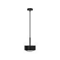 LED Pendelleuchte PUK MEG MAXX LONG ONE, � 16cm, Down, 15W 2700K, CRi 90, ohne Linse, schwarz matt