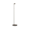 Top Light LED Stehleuchte PUK MINI FLOOR MINI SINGLE, � 8cm, Up/Down, 20W 2700K, CRi 95, ohne Linse, nickel matt