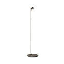 Top Light LED Stehleuchte PUK MINI FLOOR MINI SINGLE, � 8cm, Up/Down, 20W 2700K, CRi 95, ohne Linse, nickel matt