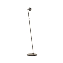 Top Light LED Stehleuchte PUK MINI FLOOR MINI SINGLE, � 8cm, Up/Down, 20W 2700K, CRi 95, ohne Linse, nickel matt