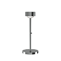 LED Tischleuchte PUK MINI EYE TABLE, � 8cm/H 37cm, 20W 2700K, CRi 95, starr, ohne Linse, chrom matt