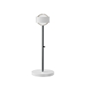 Top Light LED Tischleuchte PUK MINI EYE TABLE, � 8cm/H 37cm, 20W 2700K, CRi 95, starr, ohne Linse, wei� matt/chrom