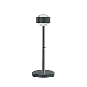 Top Light LED Tischleuchte PUK MINI EYE TABLE, � 8cm/H 37cm, 20W 2700K, CRi 95, starr, ohne Linse, anthrazit matt/chrom