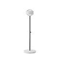 LED Tischleuchte PUK MINI EYE TABLE, � 8cm/H 47cm, 20W 2700K, CRi 95, starr, ohne Linse, wei� matt/chrom