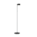 Top Light LED Stehleuchte PUK MAXX FLOOR MINI, � 12cm, Up/Down, 20W 2700K, CRi 95, ohne Linse, schwarz matt/chrom