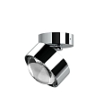 Top Light LED Deckenleuchte PUK MINI MOVE, � 8cm, 8W 2700K, CRi 90, dreh-/schwenkbar, ohne Linse, chrom