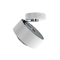 Top Light LED Deckenleuchte PUK MAXX MOVE, � 12cm, 10W 2700K, CRi >90, dreh-/schwenkbar, ohne Linse, wei� matt/chrom