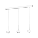 LED Pendelleuchte PUK MINI CHOICE LONG ONE, 3-flammig, Down, 24W 2700K, CRi 90, ohne Linse, wei� matt