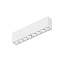 ceiling luminaire LINOO SURFACE 8.0 8 flames, square IP20, white matt, white glossy dimmable