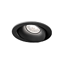 LED Einbaustrahler RONY 1.0, IP20, 300/500mA, 7/10W 1800-2850K, CRi >95, schwarz