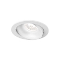 LED Recessed spot RONY 1.0, IP20, 300/500mA, 7/10W 3000K, CRi >90, white