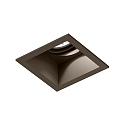 LED Deckeneinbau-Strahler PLANO 1.0, IP20, 1-flammig, 17V, 6/9W, CRi >90, kardanisch, 3000K 15�, bronze