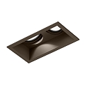 LED Deckeneinbau-Strahler PLANO 2.0, IP20, 2-flammig, 17V, 12/18W, CRi >90, kardanisch, 3000K 15�, bronze