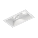 LED Deckeneinbau-Strahler PLANO 2.0, IP20, 2-flammig, 17V, 12/18W, CRi >90, kardanisch, 3000K 15�, mattwei�