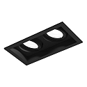 LED Recessed spot PLANO 2.0, 350/500mA, 2x 7/10W 3000K, CRi >90, rotatable/swivelling, black