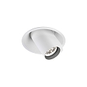 LED Recessed spot BLIEK ROUND 1.0, 350/500mA, 7/10W, 4000K, CRi >90, rotatable, swivelling, white