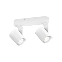 Wall /Ceiling Spot SQUBE ON BASE #2 PAR16, 2 flames, 2x GU10 max. 12W, white