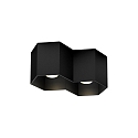 Ceiling luminaire HEXO 2.0 PAR16, 2x GU10 max. 12W, black