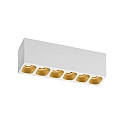 LED Deckenleuchte PIRRO 6.0, 6 Spots, 6x 4.5W 3000K, CRi >90, dimmbar, wei�-gold